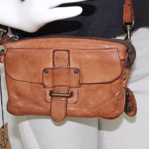 Harbour 2nd Bags Harbour 2nd Leather Luna Crossbody Belt Bag Cognac